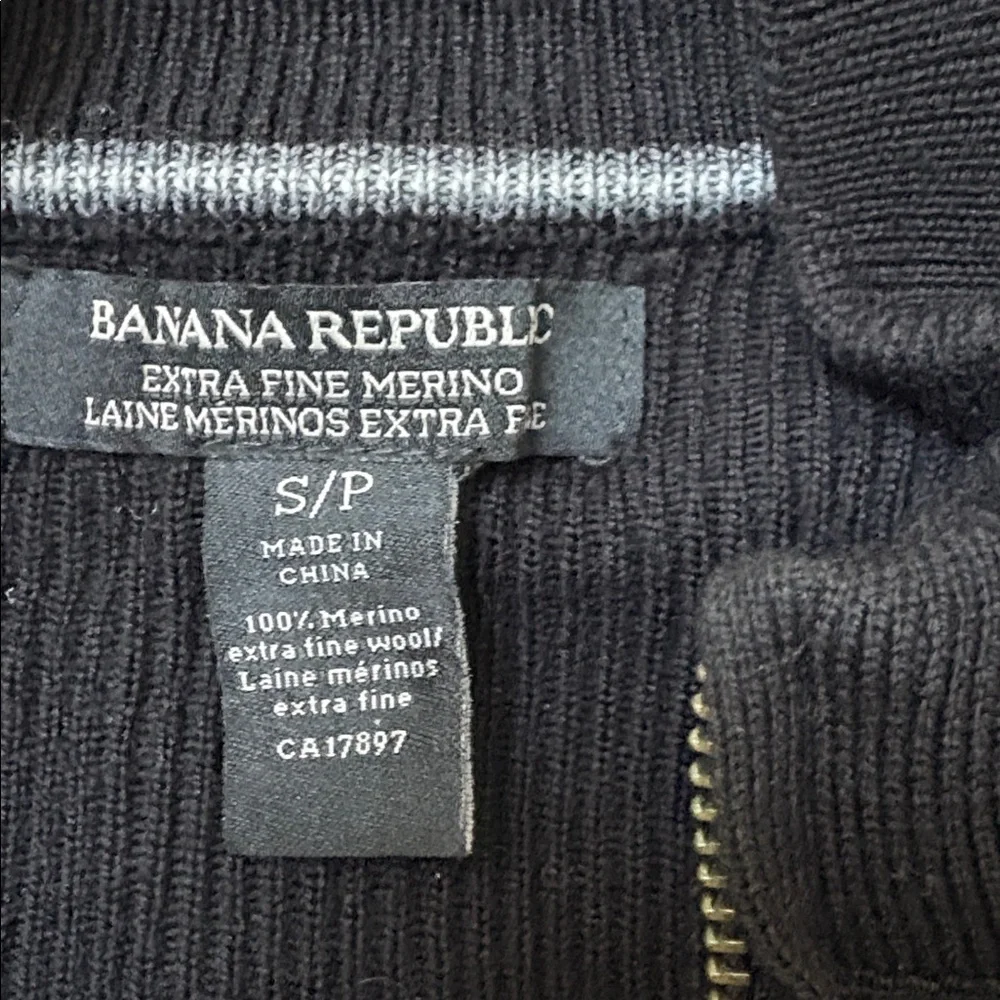 Banana Republic men’s full double zip cardigan - Picture 3 of 7